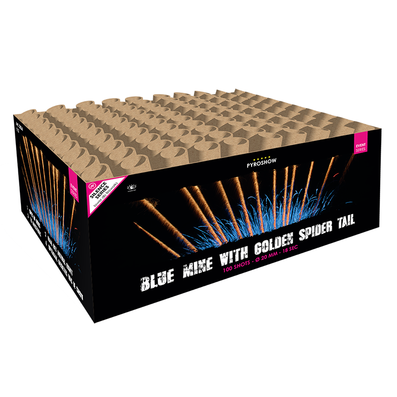 Blue mine with golden spider tail silence!