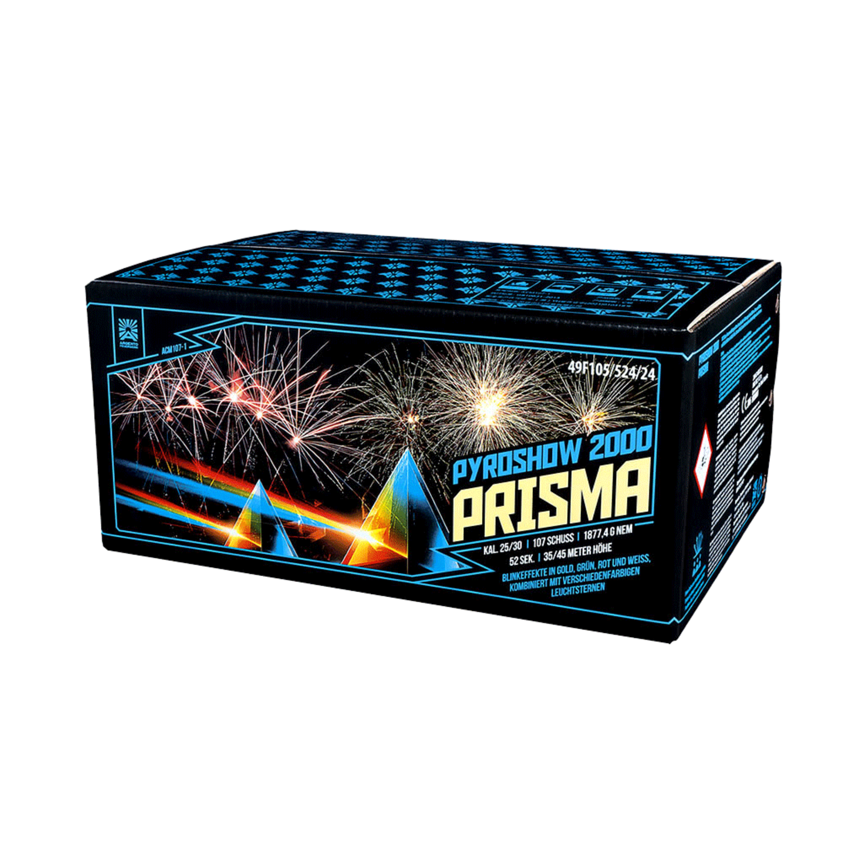 Argento Vuurwerk Prisma 107 Shots